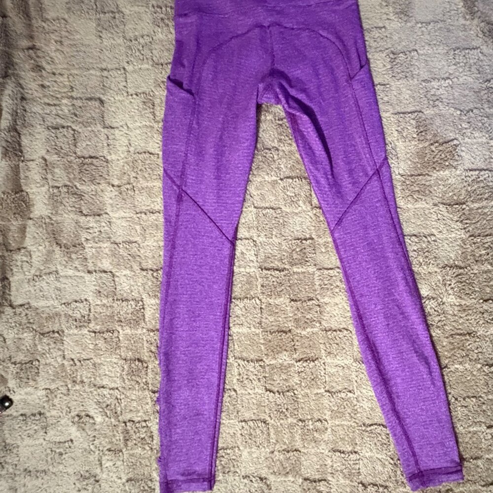 RARE Lululemon Speed Tight IV Rulu Herringbone Violet Full Length Leggings 4 - Picture 8 of 10